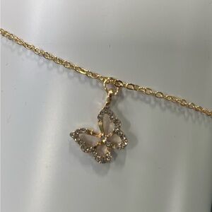 Elegant Gold Butterfly Pendant Necklace
